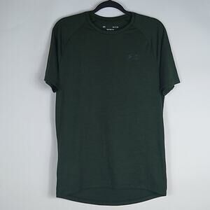 Under Amour Mens Tech Tee Short Sleeve Green Small